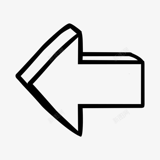 箭头光标方向图标svg_新图网 https://ixintu.com 光标 左 方向 点 白色 移动 箭头 绘制集23d 西