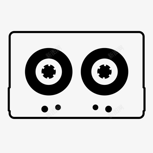 盒式磁带倒带过时图标svg_新图网 https://ixintu.com b侧 倒带 快进 混音磁带 盒式磁带 老式 过时 音乐 音频