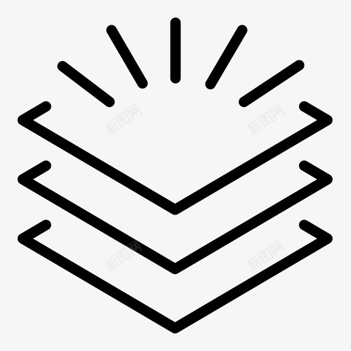 层次样式纸张图标svg_新图网 https://ixintu.com 乐趣 书 变化 层次 替代 样式 火 纸张