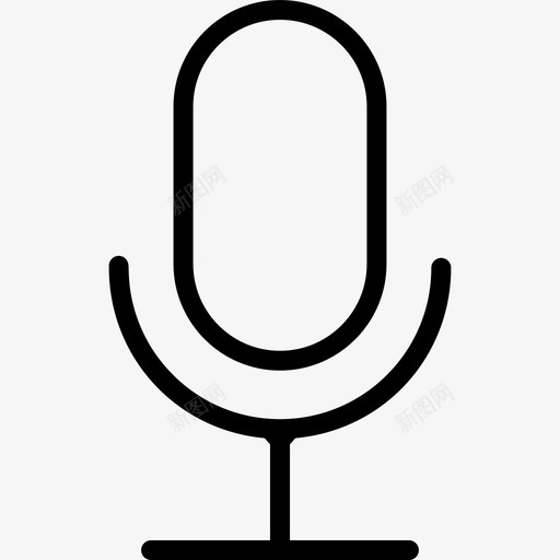 麦克风播音器接口图标svg_新图网 https://ixintu.com 录音 扬声器 接口 接口大纲13 播音器 收音机 麦克风