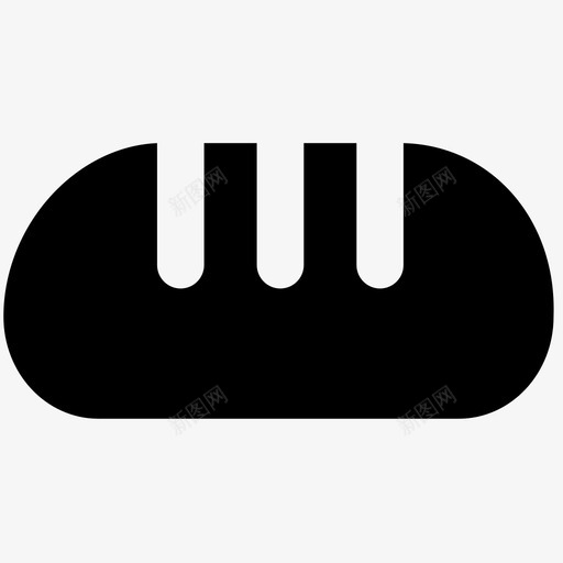 牛角包食物大胆的固体图标svg_新图网 https://ixintu.com 牛角包 食物大胆的固体图标