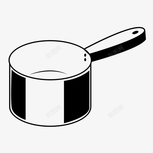 锅物品烹饪图标svg_新图网 https://ixintu.com 厨房 展示品 平底锅 材料 烹饪 物品 锅