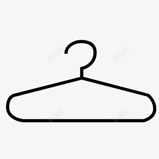 衣架衣柜商店图标svg_新图网 https://ixintu.com 商店 器具 实用工具 工具 框架 模式服装线图标 衣架 衣柜