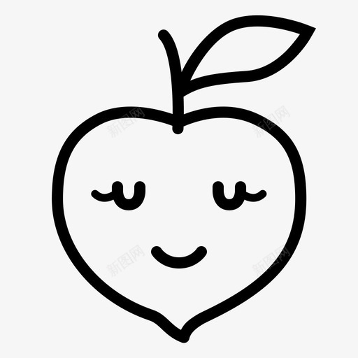 开心高兴桃子图标svg_新图网 https://ixintu.com 内容 头像 开心 桃子 水果 满意 笑脸桃 脸 表情 高兴