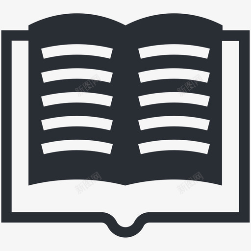 打开书本学习教育图标svg_新图网 https://ixintu.com 学习 打开书本 教育 教育图标 阅读