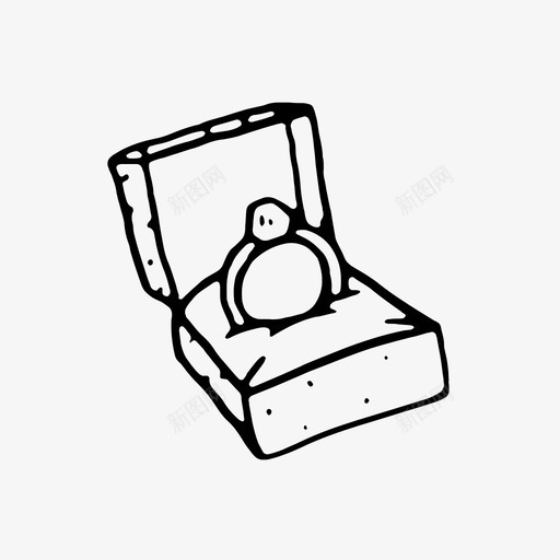 戒指情人节戒指盒图标svg_新图网 https://ixintu.com 婚戒 情人节 戒指 戒指盒 手 浪漫收藏 珠宝 礼物 订婚 钻石