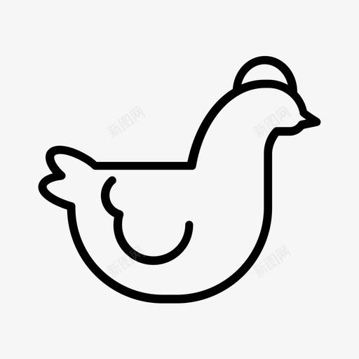 鸡肉虐待动物图标svg_新图网 https://ixintu.com 农场 动物 善待动物组织 家禽 虐待 食品 鸡肉