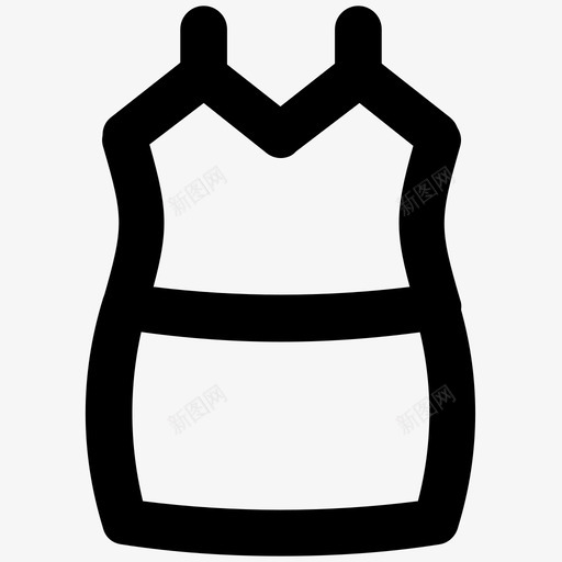 服装时尚大胆的线条图标svg_新图网 https://ixintu.com 时尚大胆的线条图标 服装