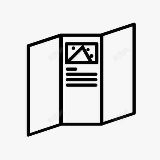 小册子纸张知识图标svg_新图网 https://ixintu.com 传单 信息 商业 小册子 知识 纸张 解释 计划