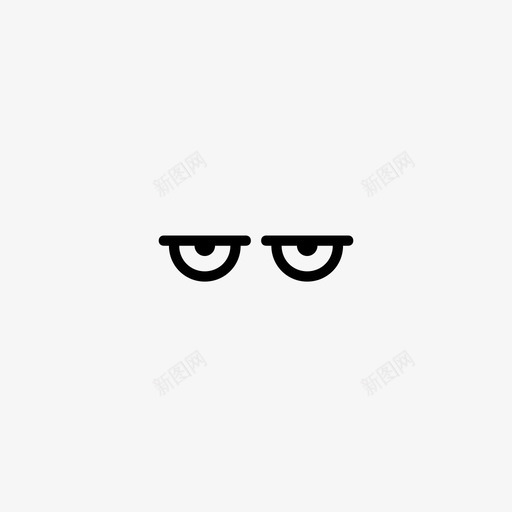 眼睛刻薄憎恨图标svg_新图网 https://ixintu.com 不赞成 刻薄 情绪 愤怒 憎恨 无聊 暴力 暴躁 眼睛 脸