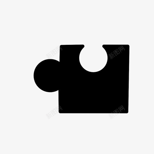 拼图块享受装配图标svg_新图网 https://ixintu.com 乐趣 享受 孩子 拼图块 插槽 装配 零件
