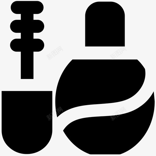 化妆品时尚大胆的固体图标svg_新图网 https://ixintu.com 化妆品 时尚大胆的固体图标