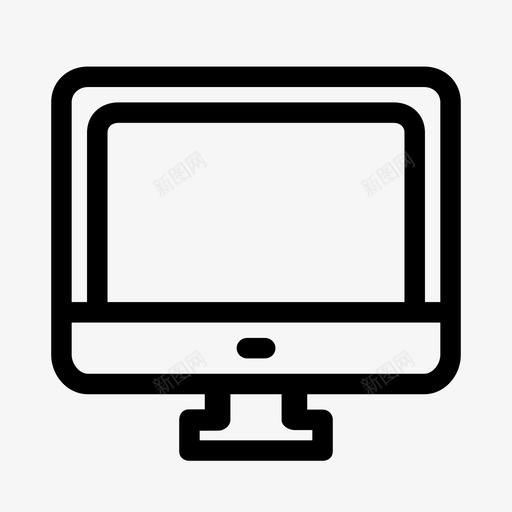 电脑桌面显示器图标svg_新图网 https://ixintu.com 个人电脑 办公室 办公桌空间 屏幕 工作 显示器 桌面 活动集 电脑