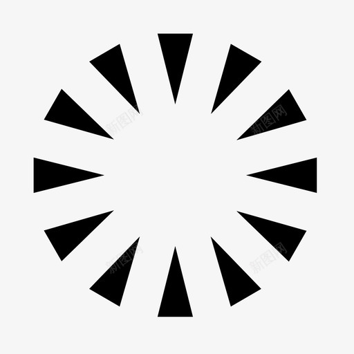 加载轮旋转环图标svg_新图网 https://ixintu.com 加工 加载轮 向内 拼花 旋转 漏斗 环 等待 缓冲 进程