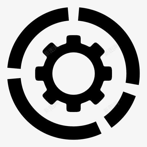 齿轮设置维修工具图标svg_新图网 https://ixintu.com 商业选择 圆 小齿轮 机械 维修工具 设备 设置 齿 齿轮