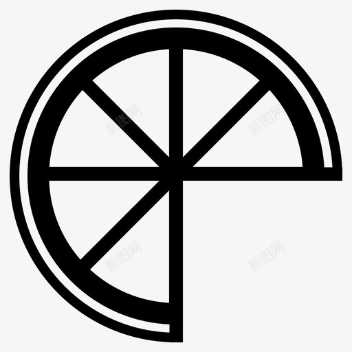 柑橘片饮料食物图标svg_新图网 https://ixintu.com 再食用 半片 柑橘片 柠檬 橘子 水果 食物 饮料