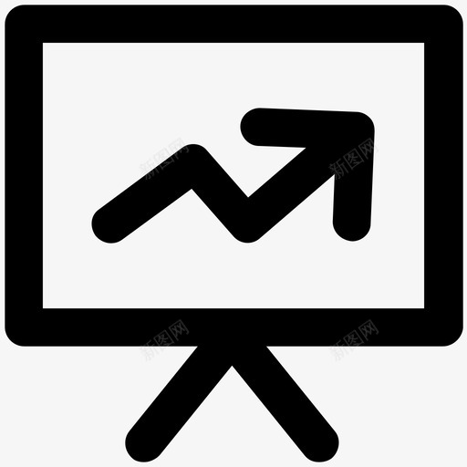 增长图业务加粗线图标svg_新图网 https://ixintu.com 业务加粗线图标 增长图