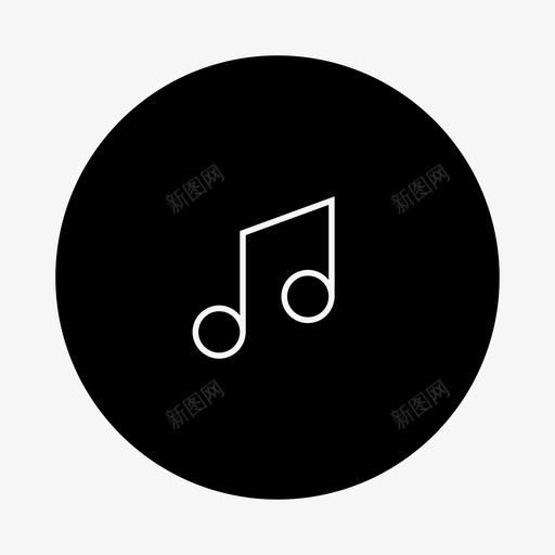 音乐按钮和声图标svg_新图网 https://ixintu.com 人声 和声 多媒体 按钮 旋律 曲调 音乐 音符
