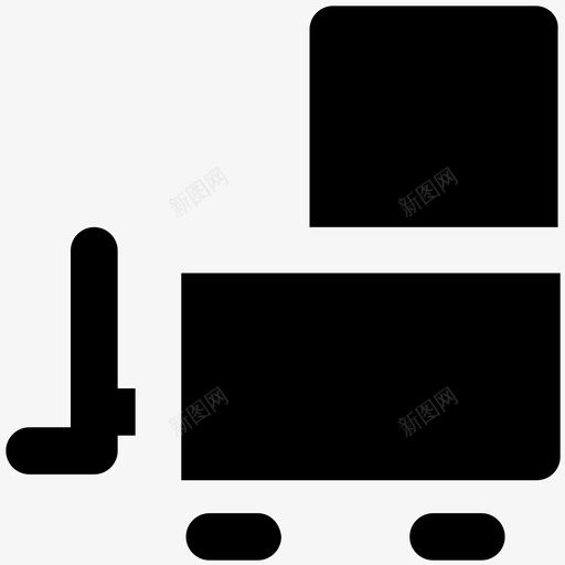 升降机车辆运输粗体图标svg_新图网 https://ixintu.com 升降机车辆 运输粗体图标