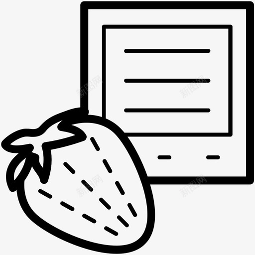 饮食图健身向量线图标svg_新图网 https://ixintu.com 健身向量线图标 饮食图