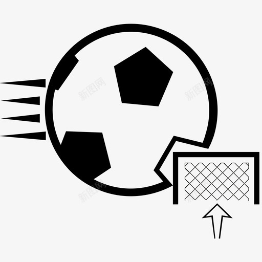 点球射门足球投篮图标svg_新图网 https://ixintu.com 射门足球 扑救 投篮 点球 足球 进球