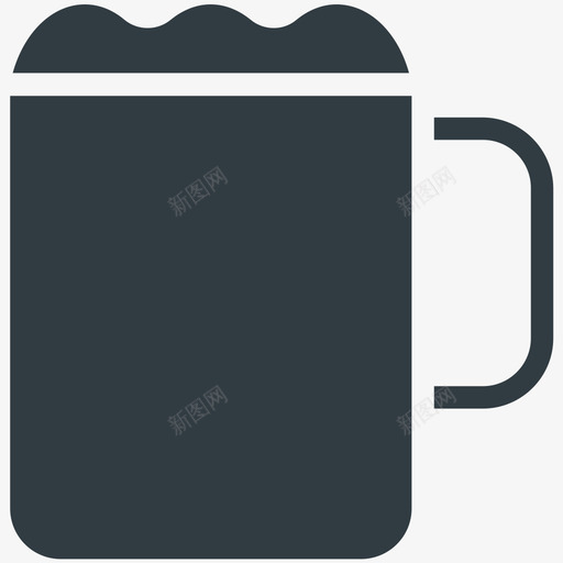 啤酒杯夏日酷标图标svg_新图网 https://ixintu.com 啤酒杯 夏日酷矢量图标