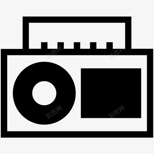 boombox收音机立体声静音图标svg_新图网 https://ixintu.com boombox hear loud 播放 收音机立体声 电子图标 盒式录音机 盒式磁带播放器 静音 音乐