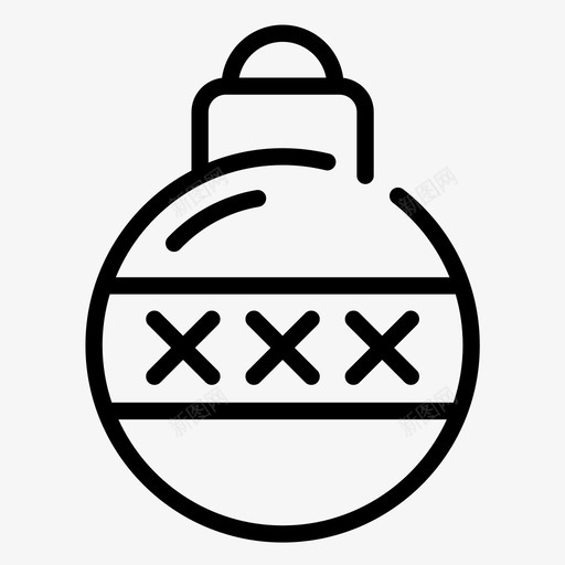 圣诞饰品圣诞树塑料图标svg_新图网 https://ixintu.com 圣诞时间 圣诞树 圣诞装饰 圣诞饰品 塑料 挂件 玻璃