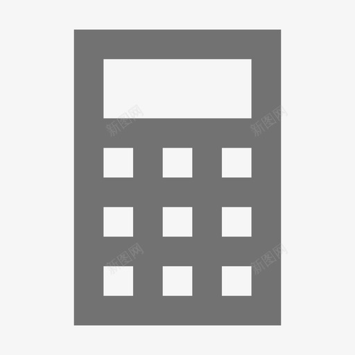 计算器网络技术材料标图标svg_新图网 https://ixintu.com 网络技术材料设计图标 计算器