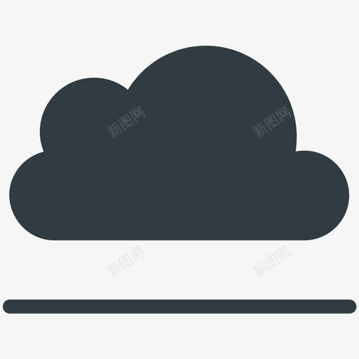 云天气凉爽标图标svg_新图网 https://ixintu.com 云 天气凉爽矢量图标