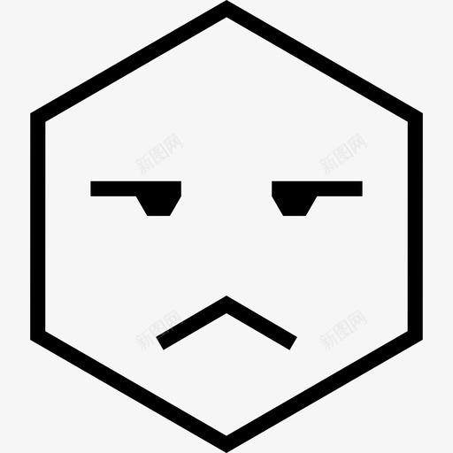 失望悲伤面子图标svg_新图网 https://ixintu.com 不满 不确定 叛徒 失望 悲伤 情绪 棱角分明的情绪 背叛 面子