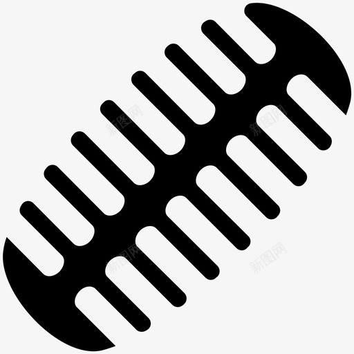 径向刷头发沙龙酷标图标svg_新图网 https://ixintu.com 头发沙龙酷矢量图标 径向刷