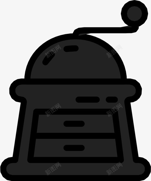 手工研磨机厨房烹饪图标svg_新图网 https://ixintu.com 切碎机 厨房 厨房工具 咖啡 手工研磨机 烹饪 钻头 钻孔机 食品加工