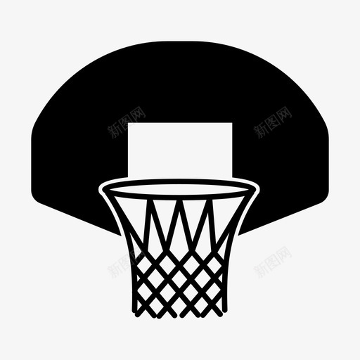 篮球圈传球网图标svg_新图网 https://ixintu.com nba 传球 吊杆 持有人 篮球圈 篮球球字形 网 运动