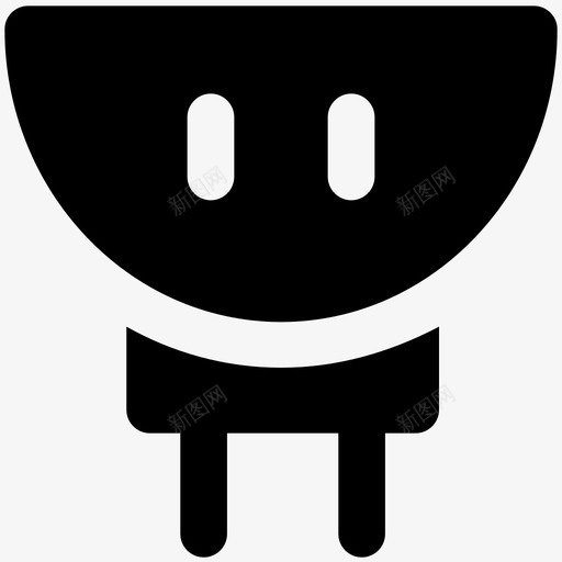 插座电子产品加粗实心图标svg_新图网 https://ixintu.com 插座 电子产品加粗实心图标