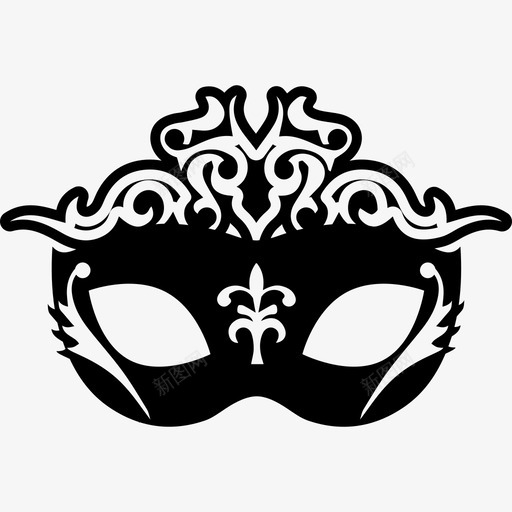 优雅奢华的派对女性眼罩嘉年华面具图标svg_新图网 https://ixintu.com 优雅奢华的派对女性眼罩 嘉年华面具