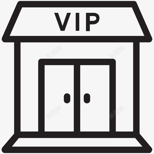 贵宾之家酒店线路图标svg_新图网 https://ixintu.com 贵宾之家 酒店线路图标