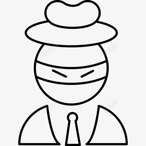 稻草人头上穿着商务装人多几笔图标svg_新图网 https://ixintu.com 人多 几笔 稻草人头上穿着商务装