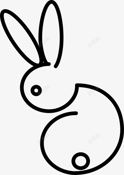 兔子动物胡萝卜图标svg_新图网 https://ixintu.com 兔子 动物 复活节 大自然 毛皮 胡萝卜