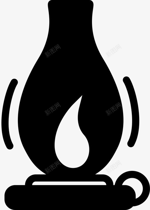 煤气灯户外自然图标svg_新图网 https://ixintu.com 信息 危险 品牌 增加 增强 户外 户外固体 煤气灯 自然 野生