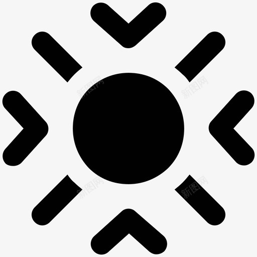 雪线雪花大胆的实心图标svg_新图网 https://ixintu.com 雪线 雪花大胆的实心图标