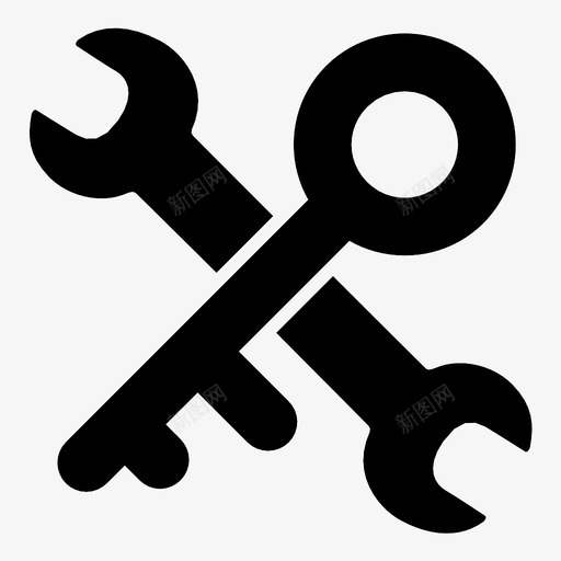 钥匙和扳手和家好的钥匙图标svg_新图网 https://ixintu.com 和家 好的钥匙 安全 安全选项 密码 漂亮的扳手 登录 钥匙和扳手 黑钥匙