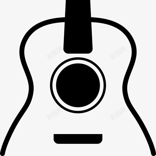 原声吉他录音室弦乐图标svg_新图网 https://ixintu.com 原声吉他 弦乐 录音 录音室 木制品 民谣 音乐 音符