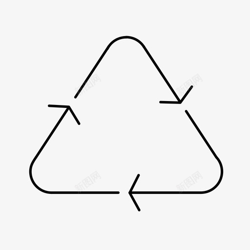回收循环环境图标svg_新图网 https://ixintu.com 再利用 可持续性 回收 废物 循环 环境 纸张 绿色
