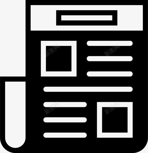 报纸出版物政治图标svg_新图网 https://ixintu.com 体育等要素扎实 出版物 地方新闻 娱乐 报纸 政治 文献 新闻纸