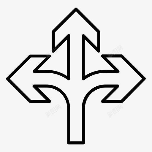 方向南标志图标svg_新图网 https://ixintu.com 三向 位置 北 南 向导 地点 方向 标志 箭头 迷失
