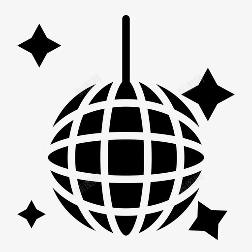 迪斯科舞会派对音乐图标svg_新图网 https://ixintu.com dj 俱乐部 在大俱乐部 复古 异国情调 派对 舞蹈 节拍 迪斯科舞会 音乐