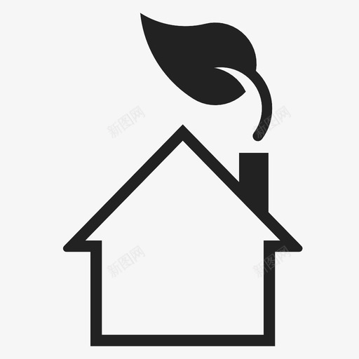生态住宅自然茂林图标svg_新图网 https://ixintu.com 住宅 放大 时尚 派 生态 生态住宅 粘液 绿色 自然 茂林