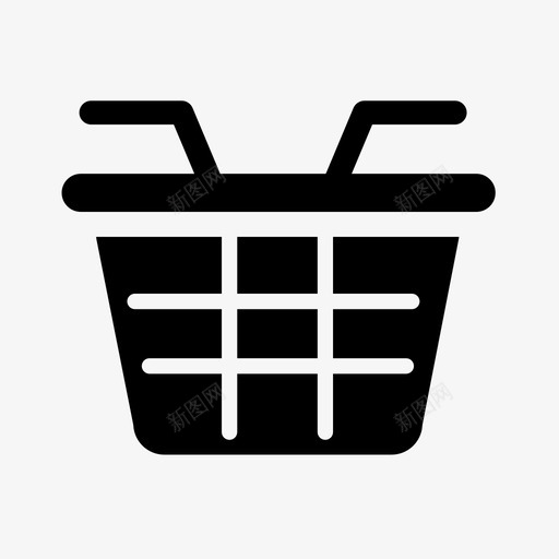 购物篮食品商场图标svg_新图网 https://ixintu.com 付款 卖家 商人 商场 商店 广场 购物篮 食品