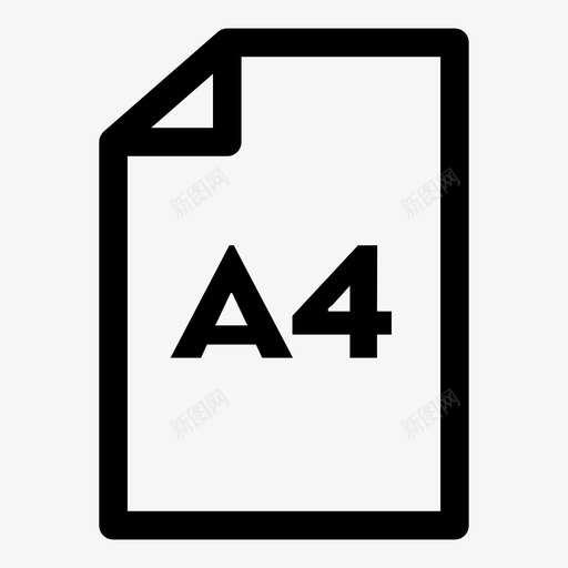 a4纸纸张印刷图标svg_新图网 https://ixintu.com a4纸 卡片 印刷 商务 国际纸张系列 尺寸 折叠 笔记本 纸张 页面